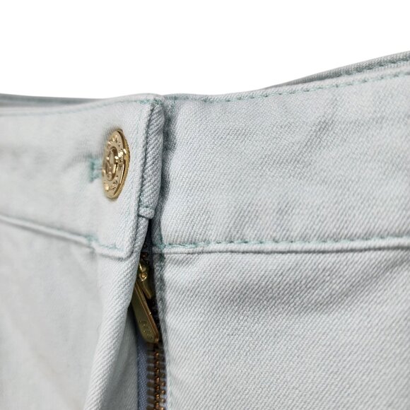 St. John Sport Womens Light‎ Green Denim Jean Trousers Size 12 - Picture 8 of 13